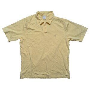 Brooks Brothers 346 Polo Shirt Mens XL Yellow 100% Cotton Short Sleeve Collared